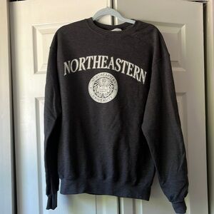 Champion Northeastern University Crew Neck Sweatshirt - Grey